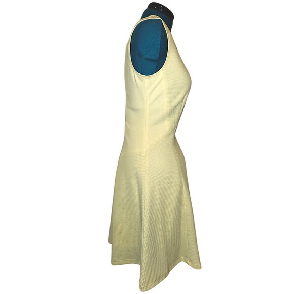 Sharagano Womens Size 10 NWT Yellow A-Line Dress Sleeveless Crochet Lace M - Picture 6 of 7